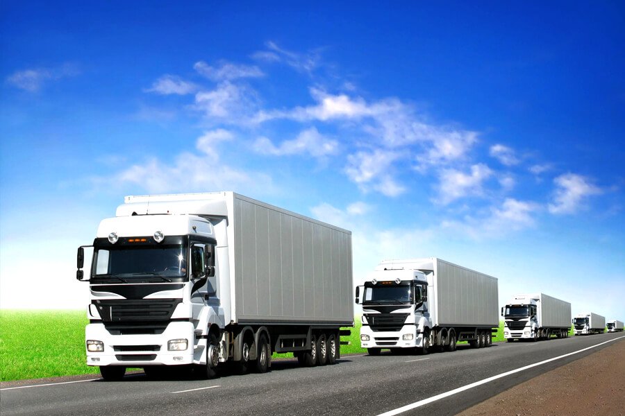 hm logictrade thai Road-Transportation HM LogicTrade Thailand road transportation service with truck on highway